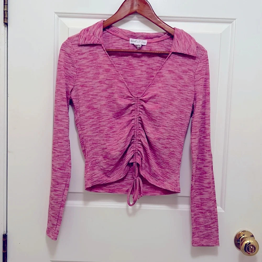 Birch and Stone fuchsia top size S/M